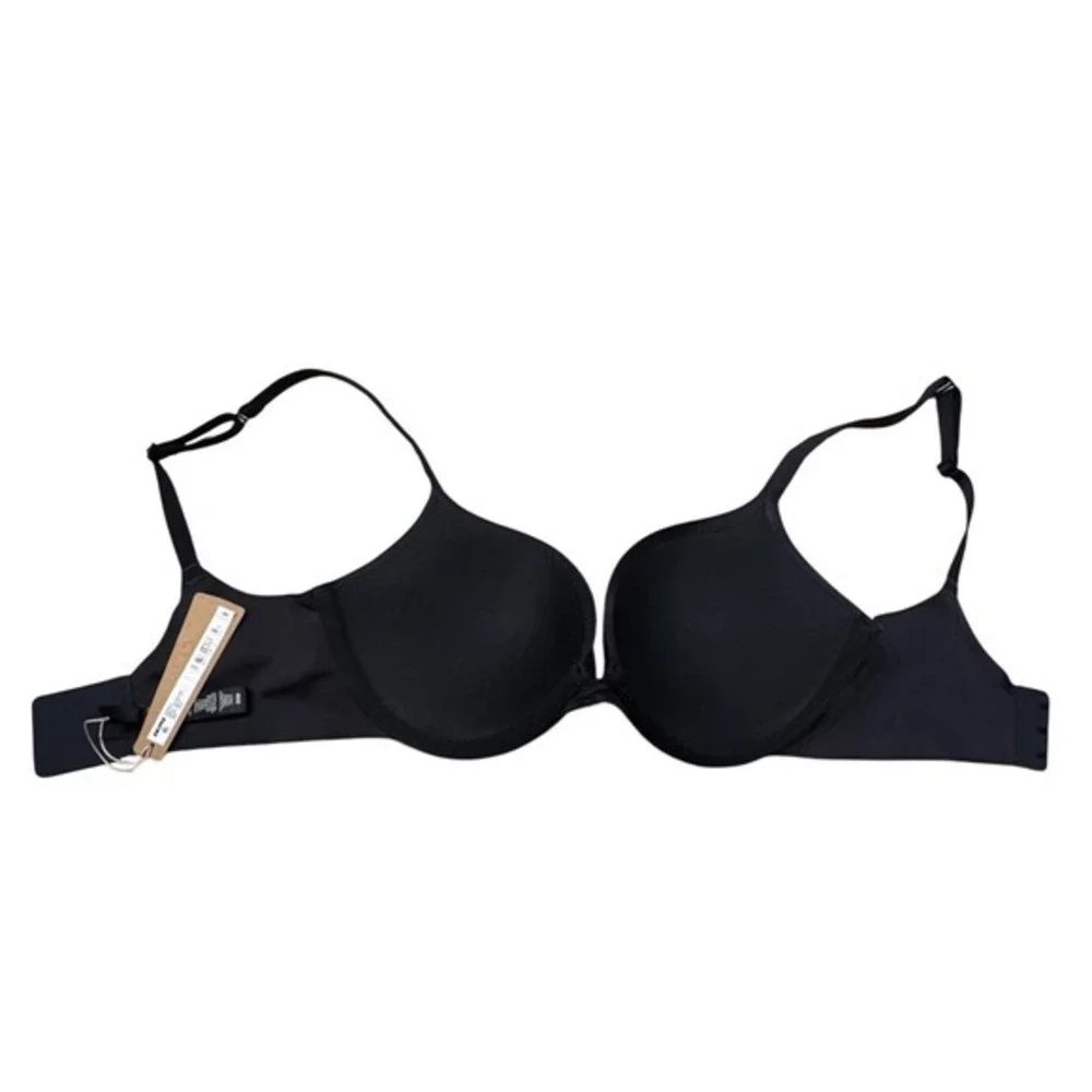 SKIMS Ultimate Push Up Plunge Bra Onyx Black‎ 32DD BR-UWR-1881 NEW - Picture 3 of 6